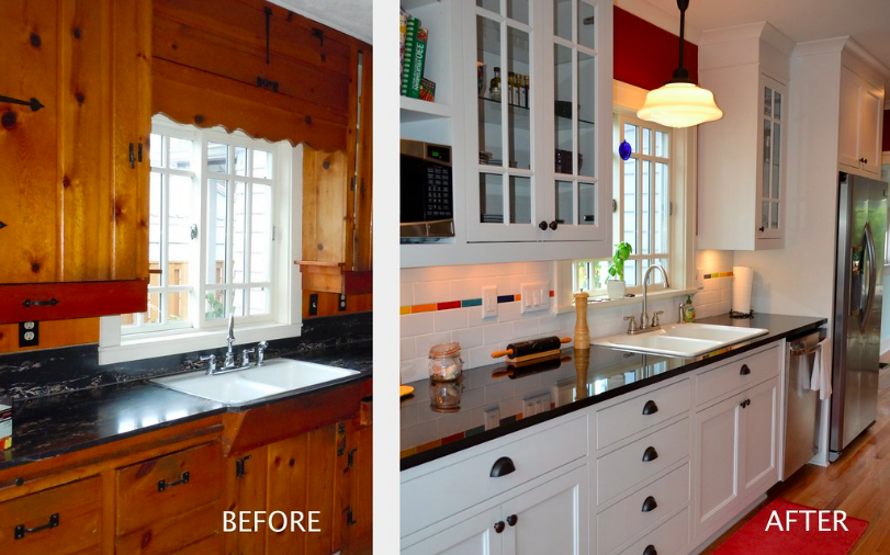 Before and After of Custom Kitchen Cabinets in Corpus Christi, TX